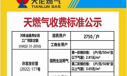 许昌天然气价格最新价格_许昌天然气价格最新价格是多少